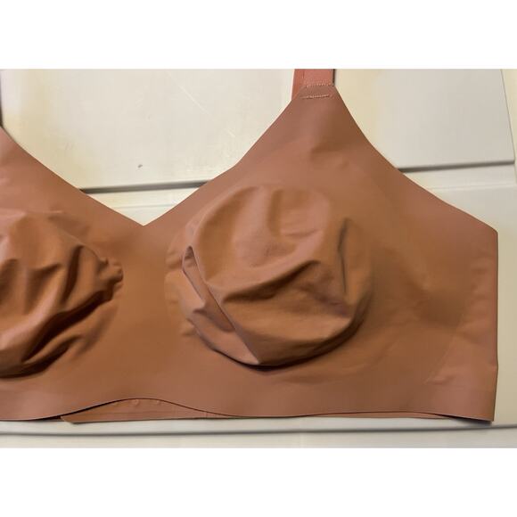 Knix Women’s Size 5 Bra Pink Ginger Padded V-Neck Wireless 36D 38C 38D 40C - Picture 2 of 8